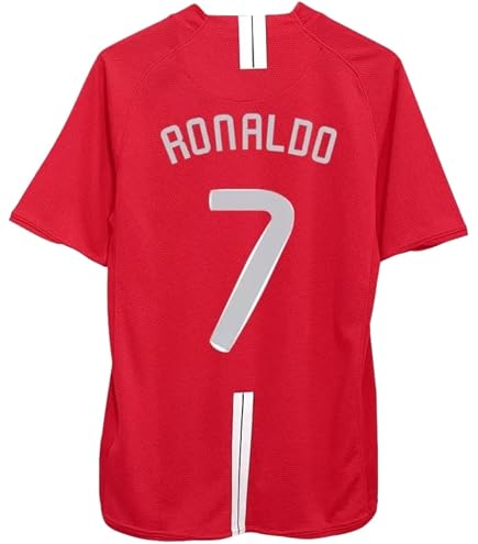 Amazon.com : Ronaldo #7 Man U Retro Red Long Sleeve 07/08 Soccer